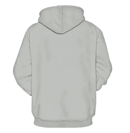 Digital Print Hoodie for Couples - Casual Loose Fit