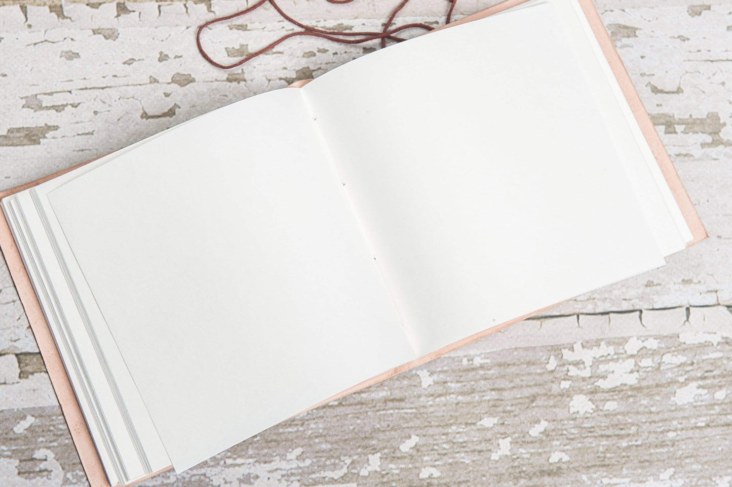 World Map 7x7 Artist Handmade Leather Journal by Soothi