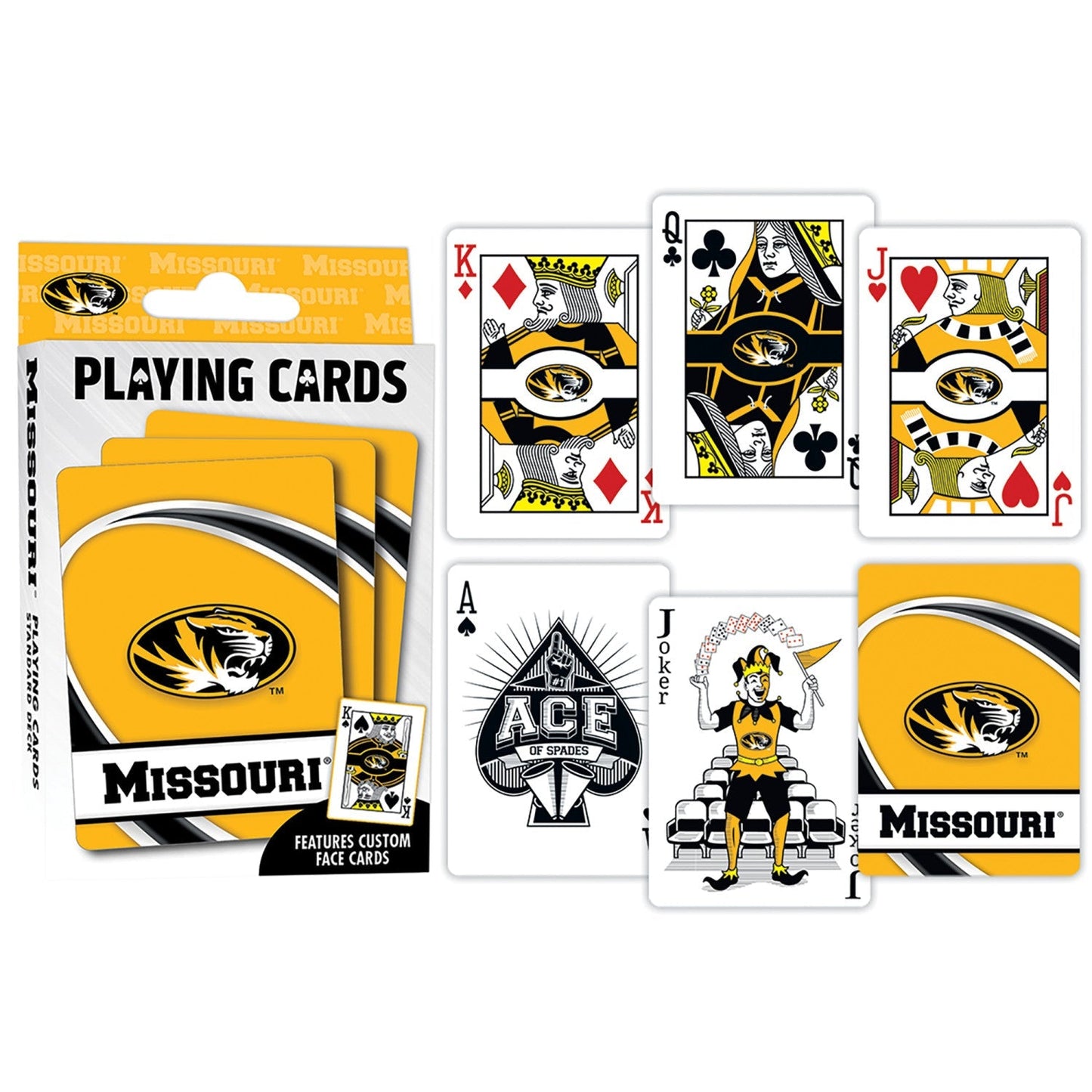 Missouri Tigers Playing Cards - 54 Card Deck by MasterPieces Puzzle Company INC