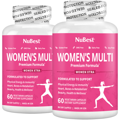 Women's Multi, Women Xtra, Immunity, Energy & Beauty Formula, 60 Vegan Capsules by NuBest Nutrition®
