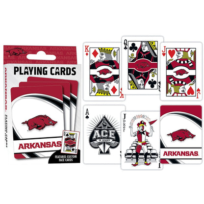 Arkansas Razorbacks Playing Cards - 54 Card Deck by MasterPieces Puzzle Company INC