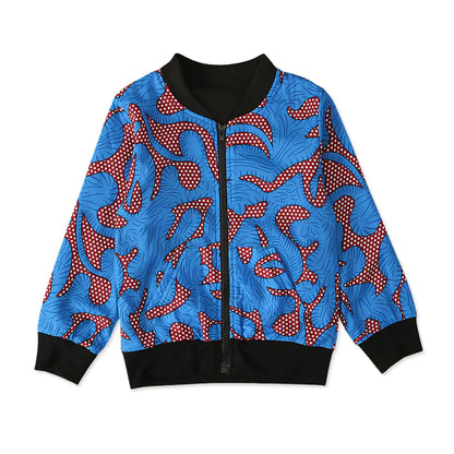 Bohemian Style Printed Top and Zip Jacket for Kids